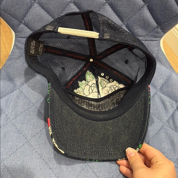 Ed Hardy Multicolor Skull and Roses Cap - Picture 2 of 4